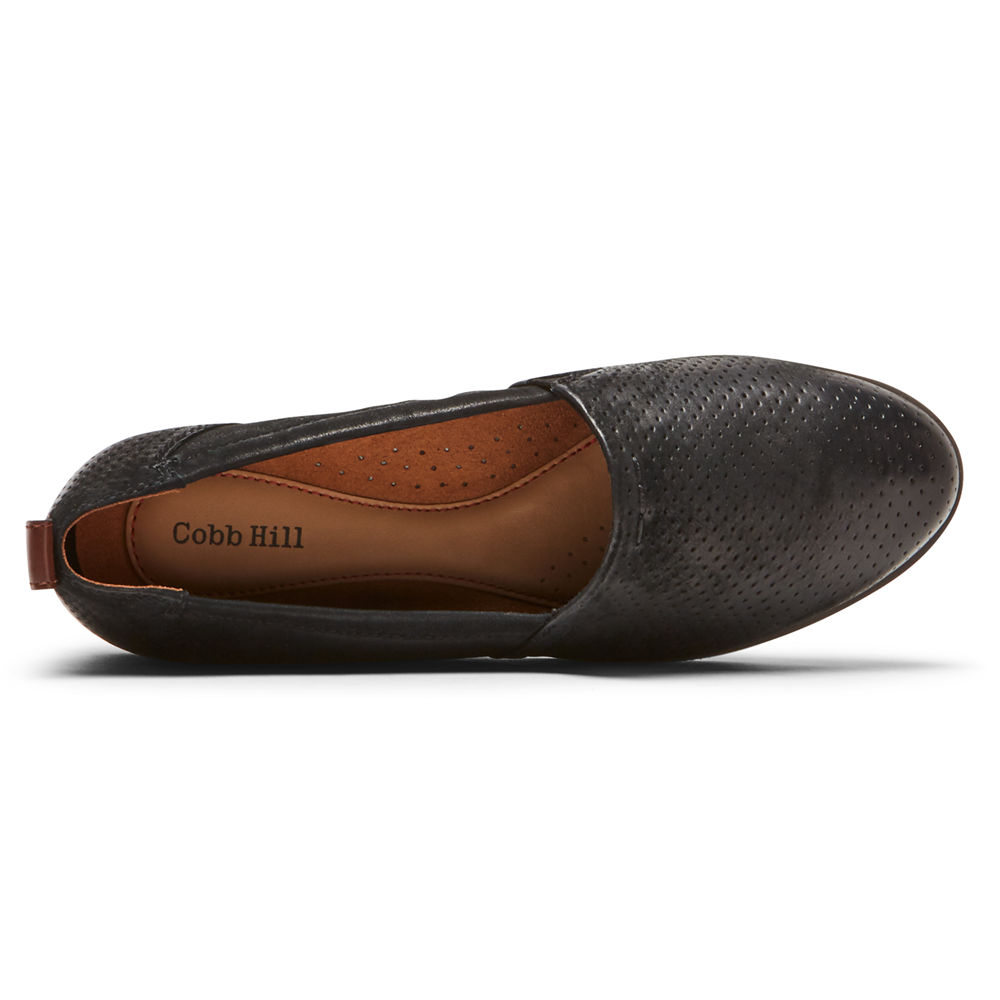 Rockport Slip-On Dam Svarta - Cobb Hill Laci - NCUHQ6598